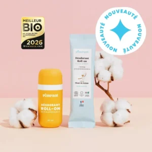 Pimpant - Déodorant Roll-on - Fleur de Coton (kit 1 roll-on + 1 recharge)