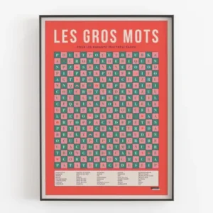 La Majorette à Moustache - Affiche Les gros mots