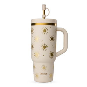 Qwetch - Travel cup isotherme 900ml - Evasion couleur sable