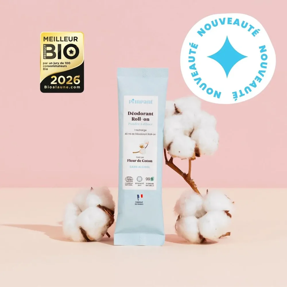 Pimpant - Déodorant Roll-on - Fleur de Coton (1 recharge)