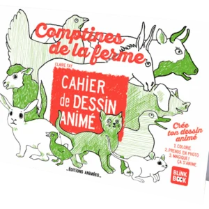 BlinkBook  Comptines de la ferme  - Cahier de dessins animés