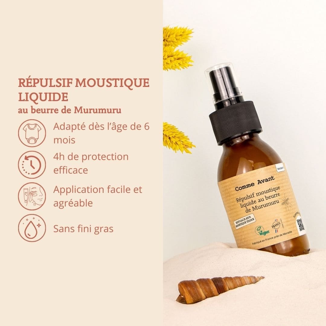 Comme Avant - Répulsif anti-moustique liquide au beurre de murumuru – Image 4